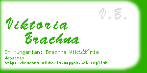 viktoria brachna business card